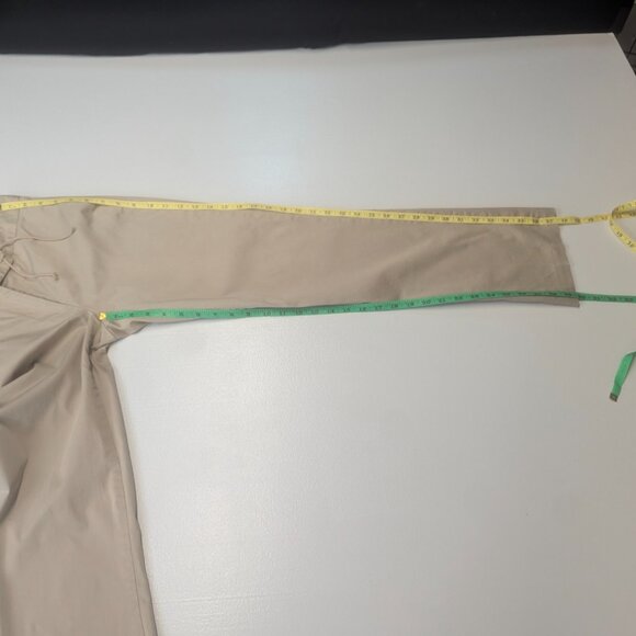 Poleci Size 2 Khaki Silk and Cotton Pants - Picture 7 of 16
